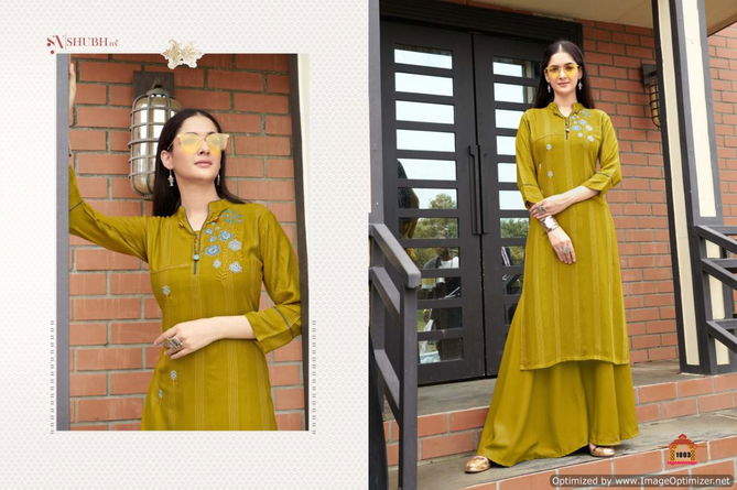 Shubh Anamika 1 Ethnic Wear Rayon Viving Fancy Designer Kurti Collection